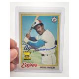 Andre Dawson Hand Signed Authentic Autograph
