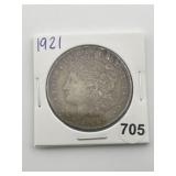 1921 Morgan Silver Dollar Coin