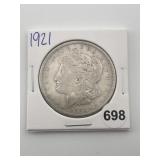 1921 Morgan Silver Dollar Coin