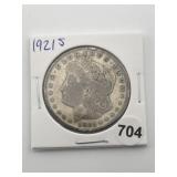 1921 S Morgan Silver Dollar Coin
