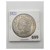 1921 Morgan Silver Dollar Coin