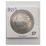 1921 S Morgan Silver Dollar Coin