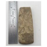 Chipped Celt Indian Artifact Arrowhead