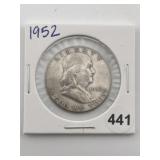1952 Franklin Half Dollar Coin