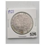 1921 Morgan Silver Dollar Coin