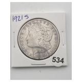 1921 S Morgan Silver Dollar Coin