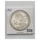 1921 Morgan Silver Dollar Coin
