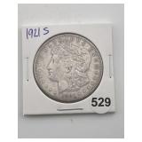 1921 S Morgan Silver Dollar Coin