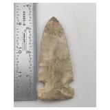 3 & 1/2" Side Notch Indian Artifact Arrowhead