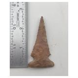 2 & 1/2" Drill Indian Artifact Arrowhead