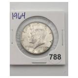 1964 Kennedy Half Dollar Silver Coin