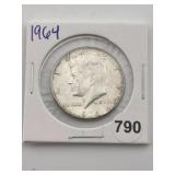 1964 Kennedy Half Dollar Silver Coin