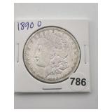 1890 O Morgan Silver Dollar Coin