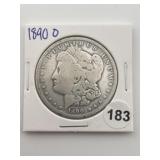 1890 O Morgan Silver Dollar Coin