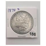 1878 S Morgan Silver Dollar Coin