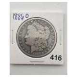 1886 O Morgan Silver Dollar Coin