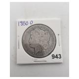 1880 O Morgan Silver Dollar Coin