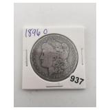 1896 O Morgan Silver Dollar Coin