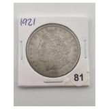 1921 Morgan Silver Dollar Coin