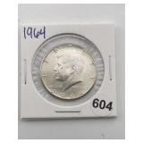 1964 Kennedy Half Dollar Silver Coin