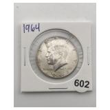 1964 Kennedy Half Dollar Silver Coin