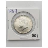 1964 Kennedy Half Dollar Silver Coin