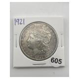 1921 Morgan Silver Dollar Coin