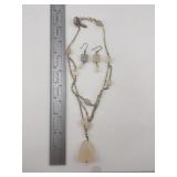 Sterling Necklace with Earrings