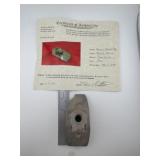 Racoon Hopewell Pipe with Thomas Matthews COA from