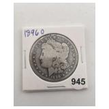 1896 O Morgan Silver Dollar Coin