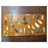 Board of Very Nice Arrowheads