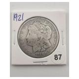 1921 Morgan Silver Dollar Coin