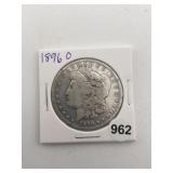 1896 O Morgan Silver Dollar Coin