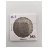 1921 Morgan Silver Dollar Coin