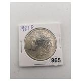 1921 D Morgan Silver Dollar Coin