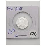 1/10th oz Fine Silver Coin