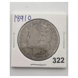 1891 O Morgan Silver Dollar Coin