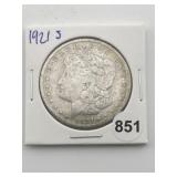 1921 S Morgan Silver Dollar Coin