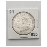1921 Morgan Silver Dollar Coin