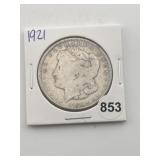 1921 Morgan Silver Dollar Coin