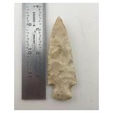 3 & 3/8" Hardin Indian Artifact Arrowhead