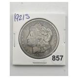 1921 S Morgan Silver Dollar Coin