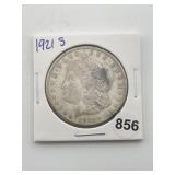 1921 S Morgan Silver Dollar Coin