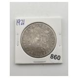 1921 Morgan Silver Dollar Coin
