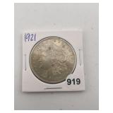 1921 Morgan Silver Dollar Coin