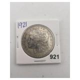1921 Morgan Silver Dollar Coin
