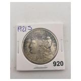 1921 S Morgan Silver Dollar Coin