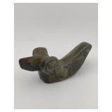 Slate Popeyed Birdstone broken & glued Indian Arti