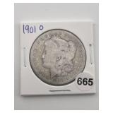 1901 O Morgan Silver Dollar Coin
