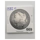 1882 O Morgan Silver Dollar Coin